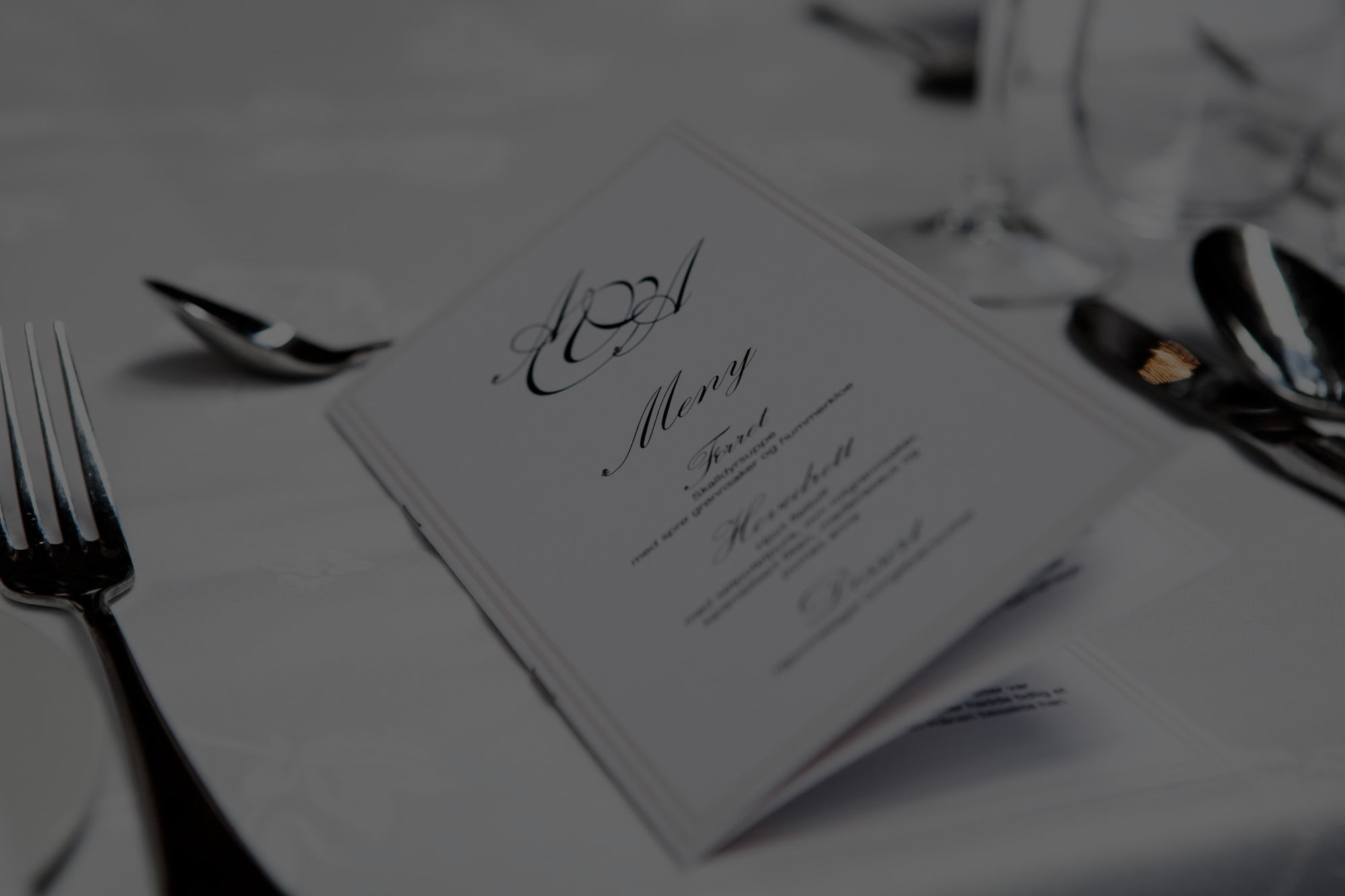 Menus Mariages et Evènements